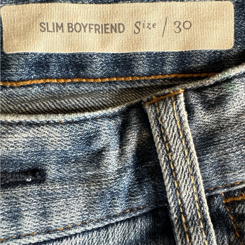 ANTHROPOLOGIE Pilcro and the Letterpress Boyfriend Cropped Jeans, Sizes 27 & 30. - Picture 11 of 16